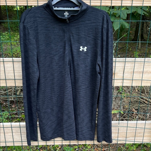 Under Armour Men’s UA Seamless fitted ½ Zip Pullover – Black (Size L) – NWT - Picture 1 of 7